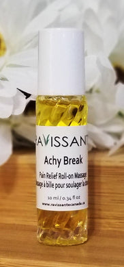 Achy Break Massage Blend with Jojoba Golden Organic Carrier Oil - 10 ml Glass Roller