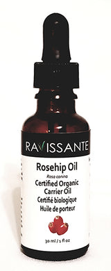 Rosehip Certified Organic Carrier Oil - 30 ml (w glass dropper)